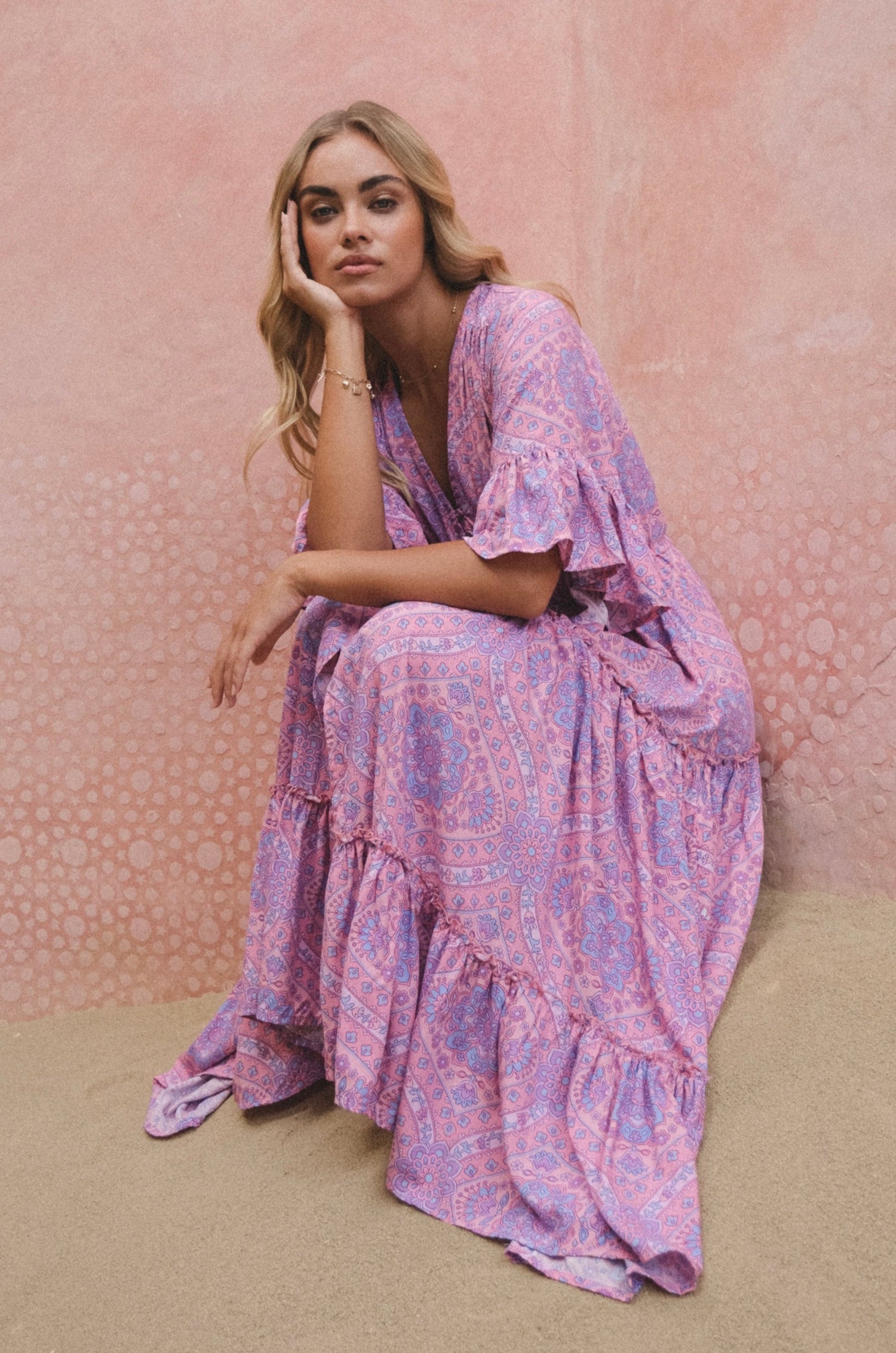 Desert Rain Flutter Gown {violet}