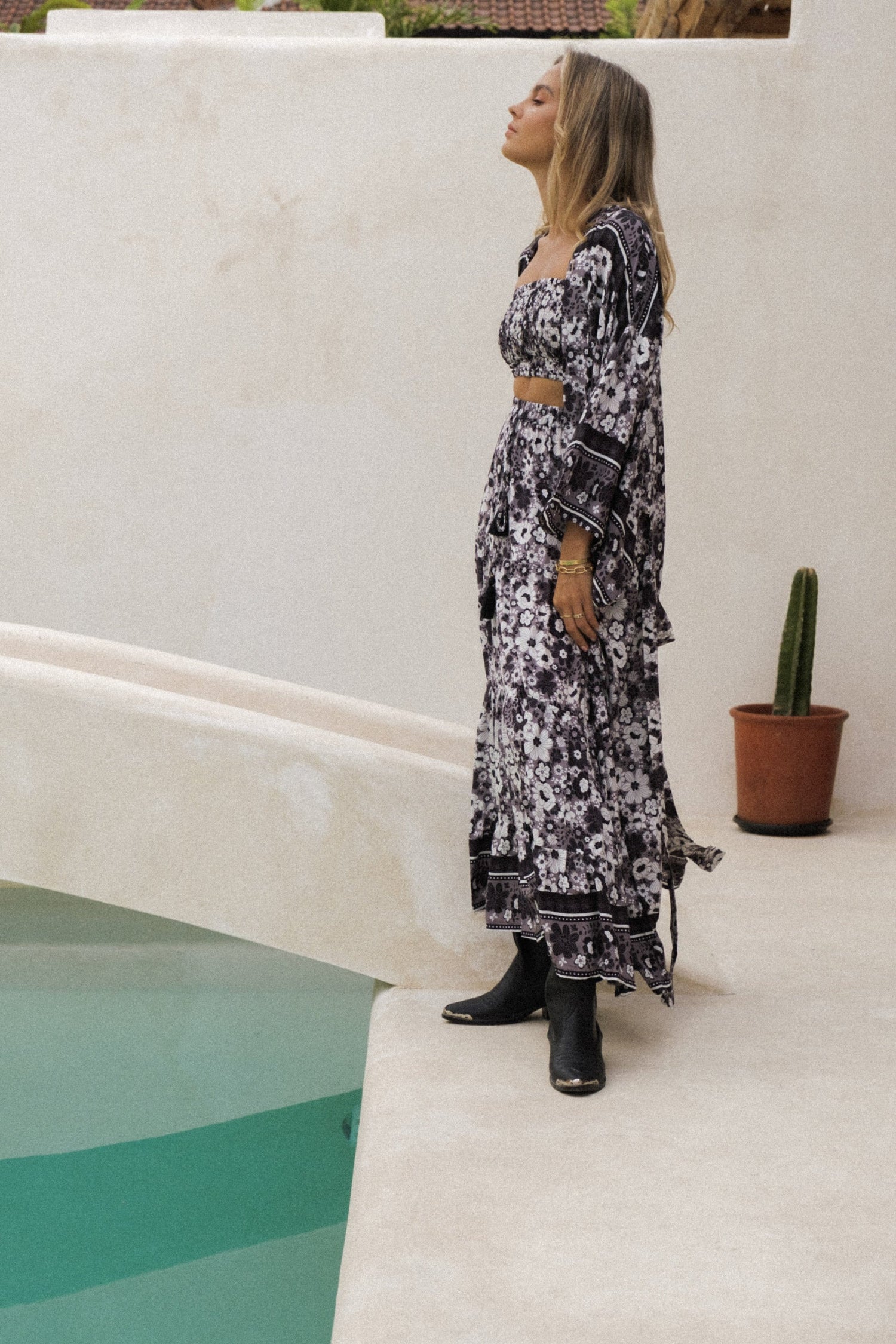 Stardust Maxi Skirt {meteorite}