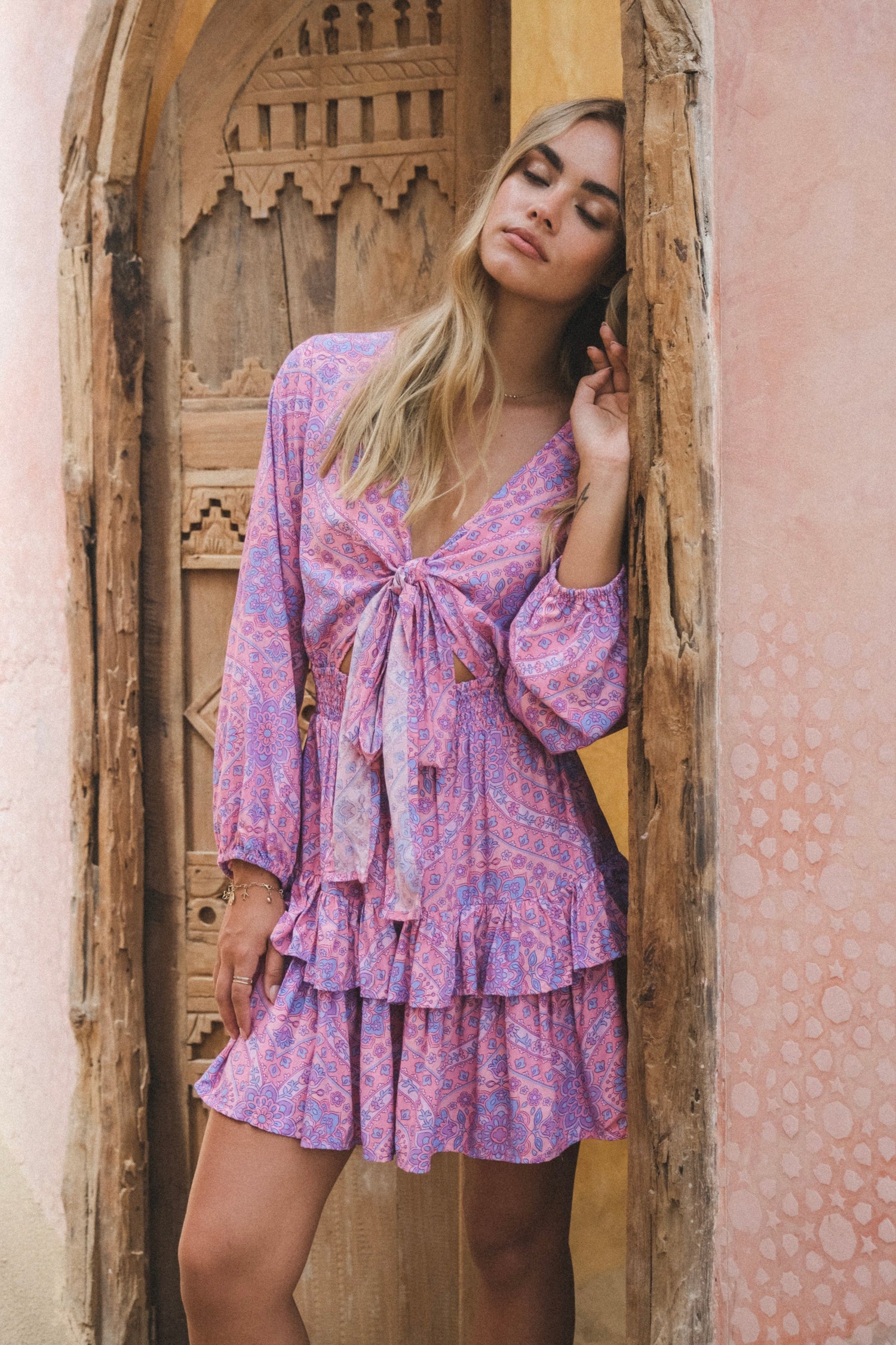Eternal Dream Cutout Dress {violet}
