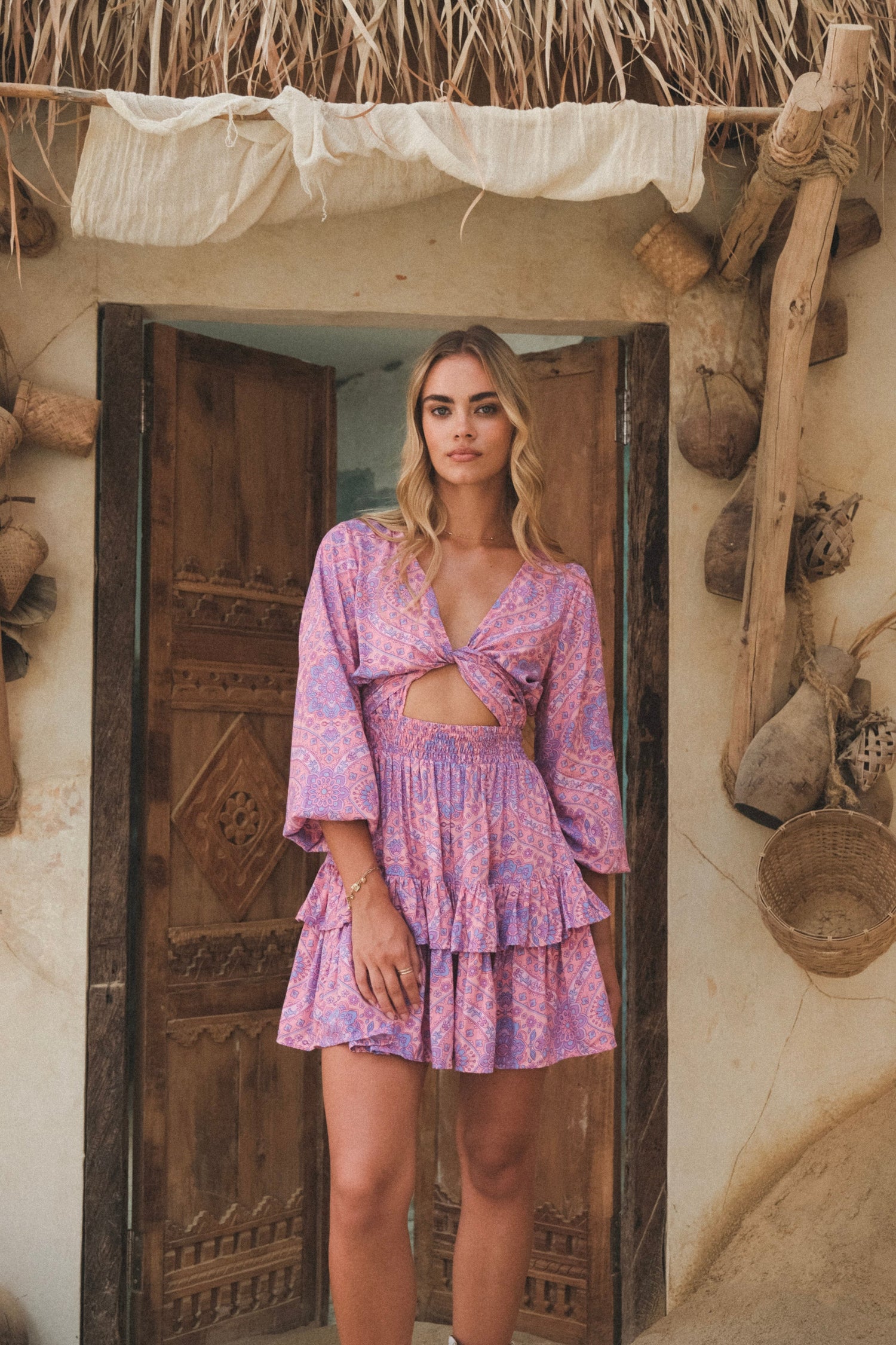 Eternal Dream Cutout Dress {violet}
