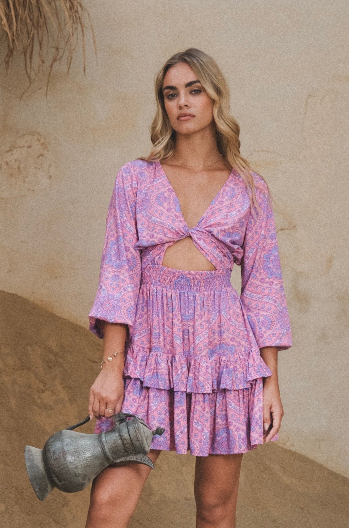 Eternal Dream Cutout Dress {violet}