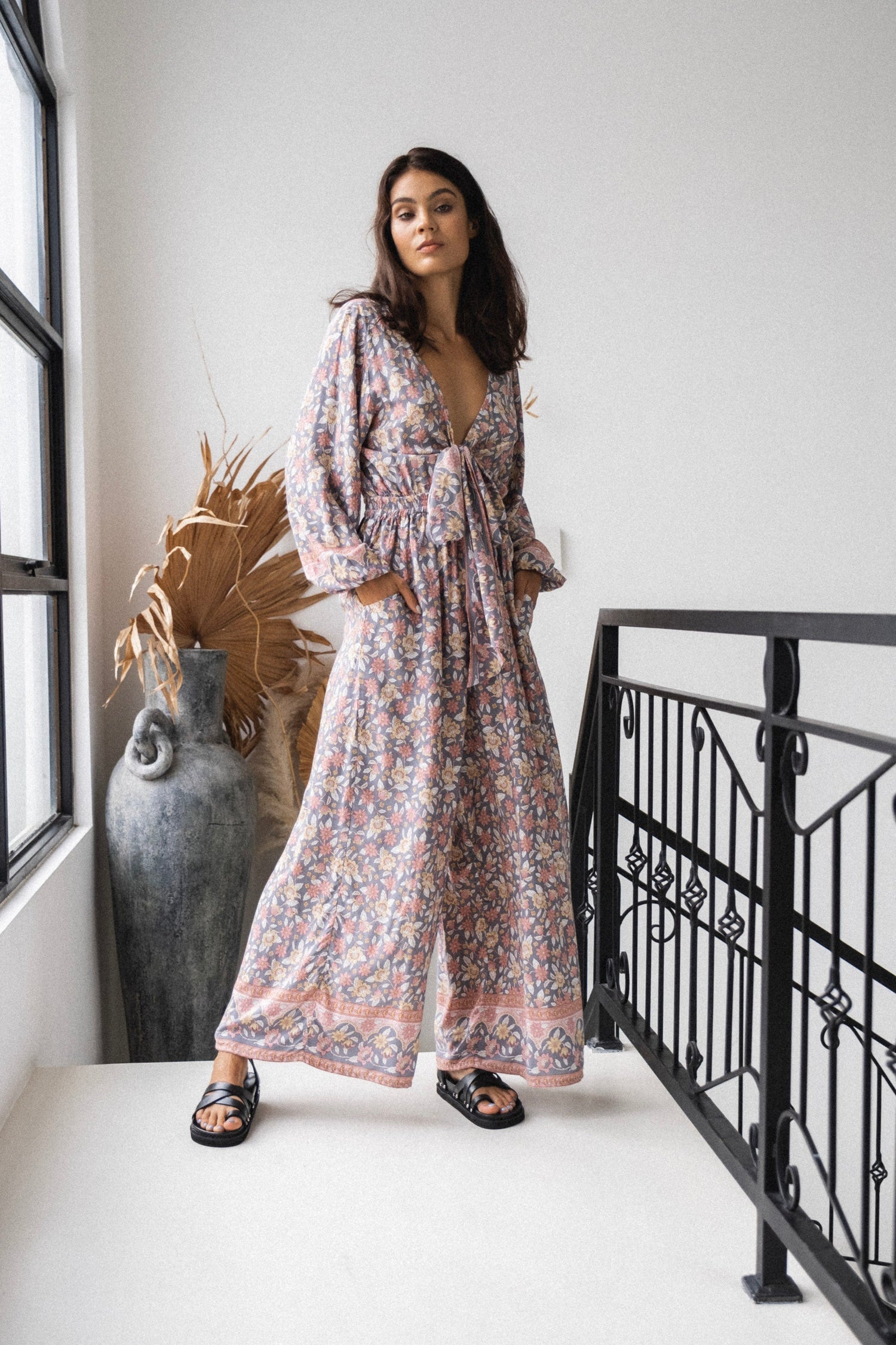 Oasis Motel Jumpsuit {nightshade}