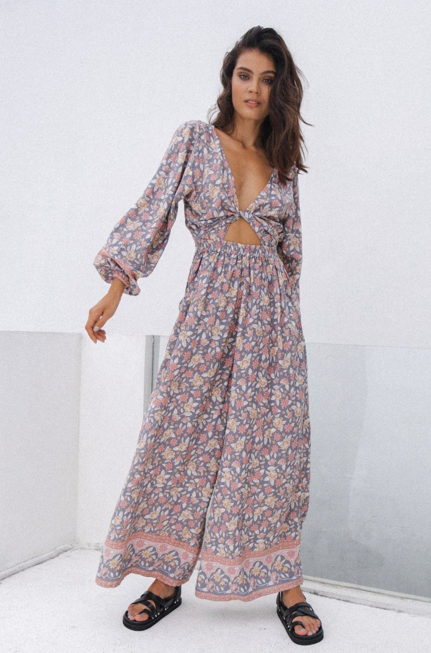 Oasis Motel Jumpsuit {nightshade}