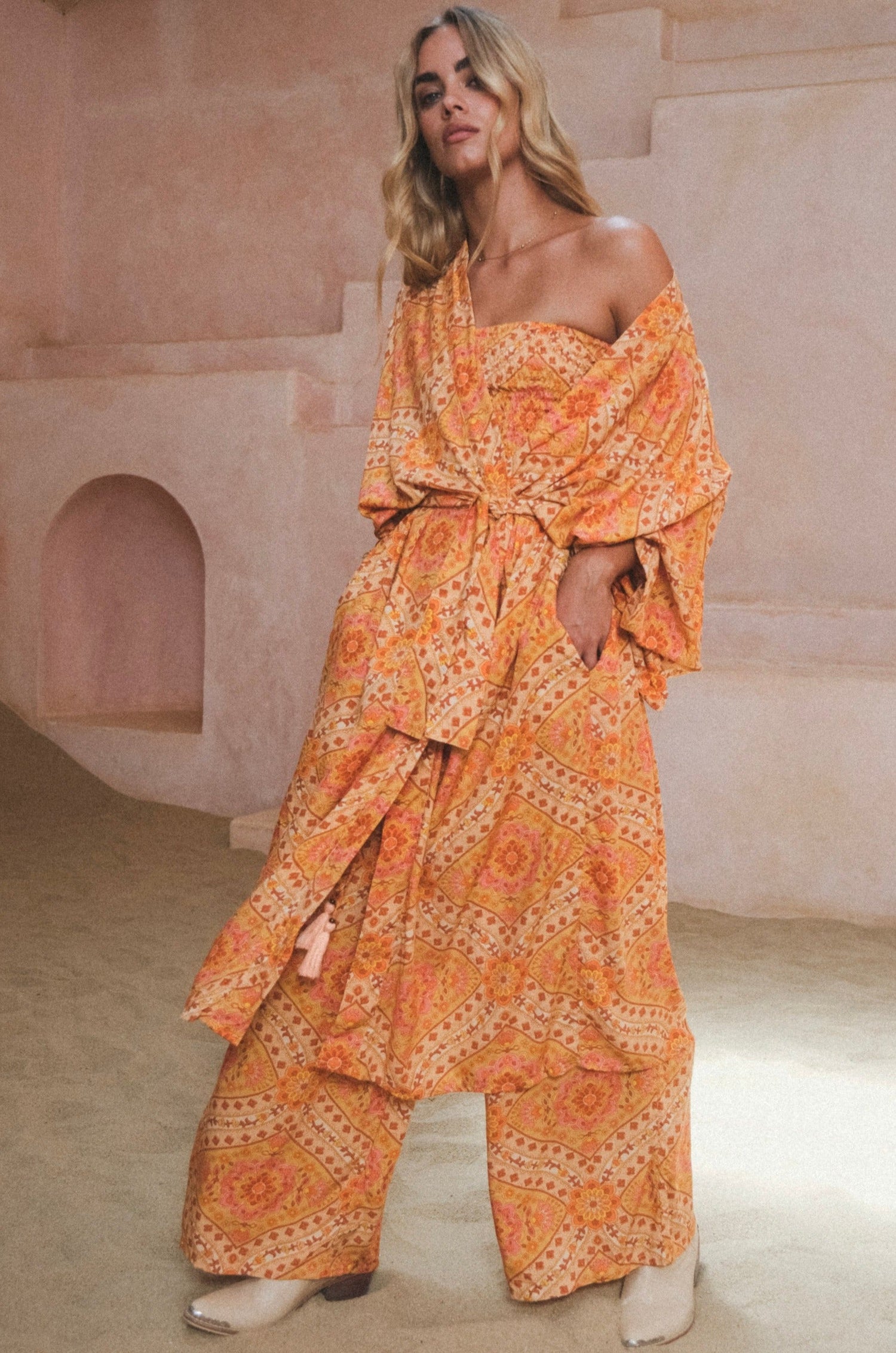 Solstice Palazzo Pants {marigold}