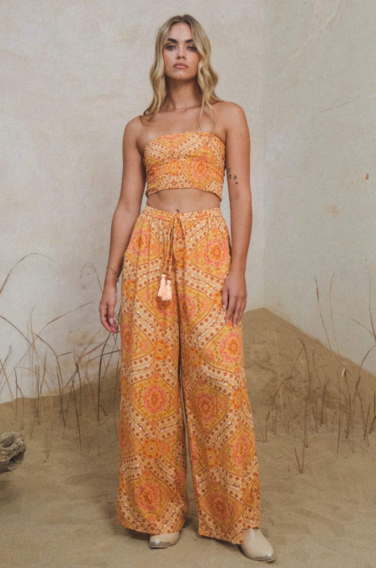 Solstice Palazzo Pants {marigold}