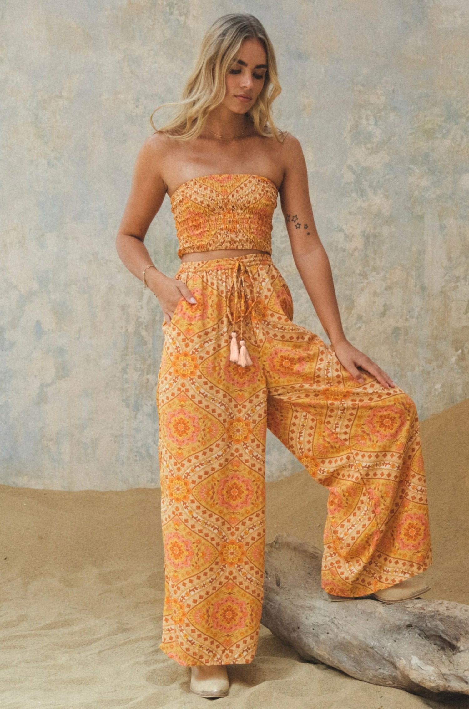 Solstice Palazzo Pants {marigold}