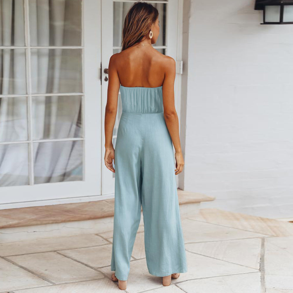 Wanderlust Jumpsuit {Azure}