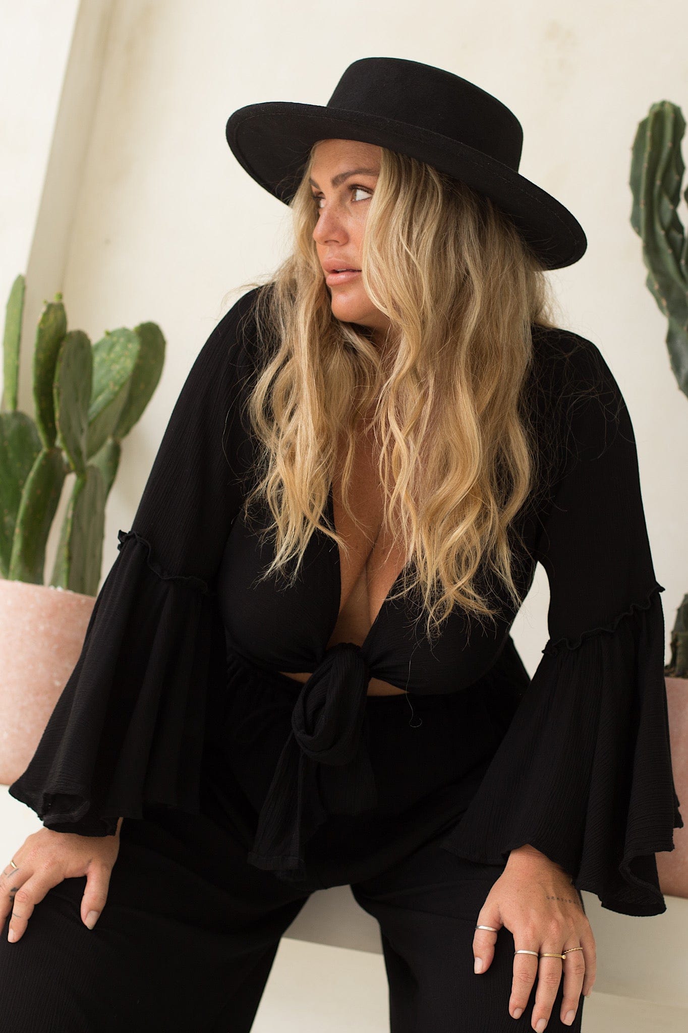 Dreams Wide Leg Pants {onyx}