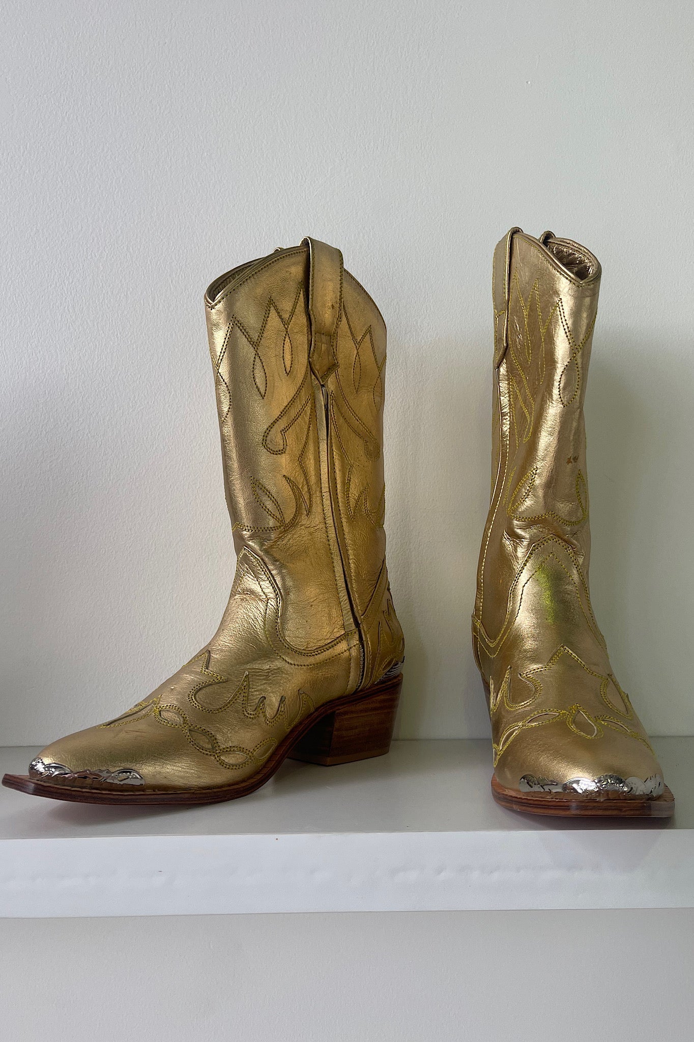 Leather Yellow Stone Boot