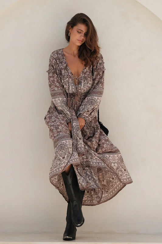 Celestial Boho Gown (Storm)