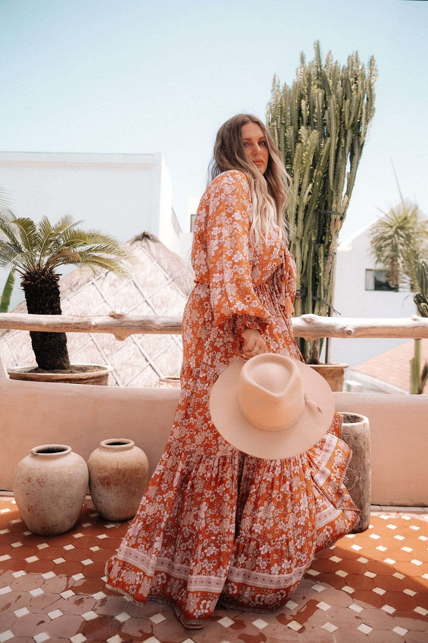 Southern Sun Maxi Skirt {amber}