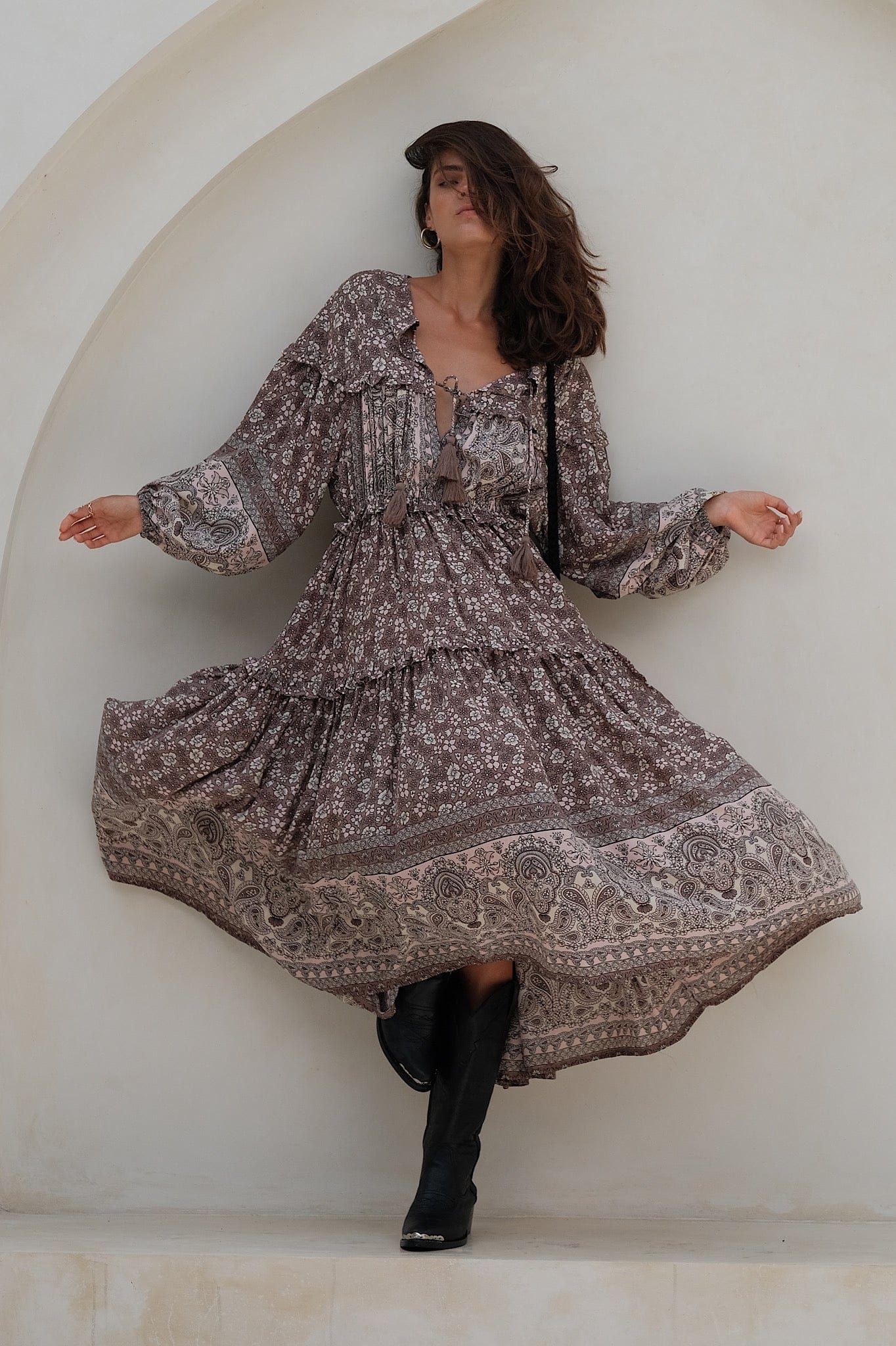 Celestial Boho Gown (Storm)