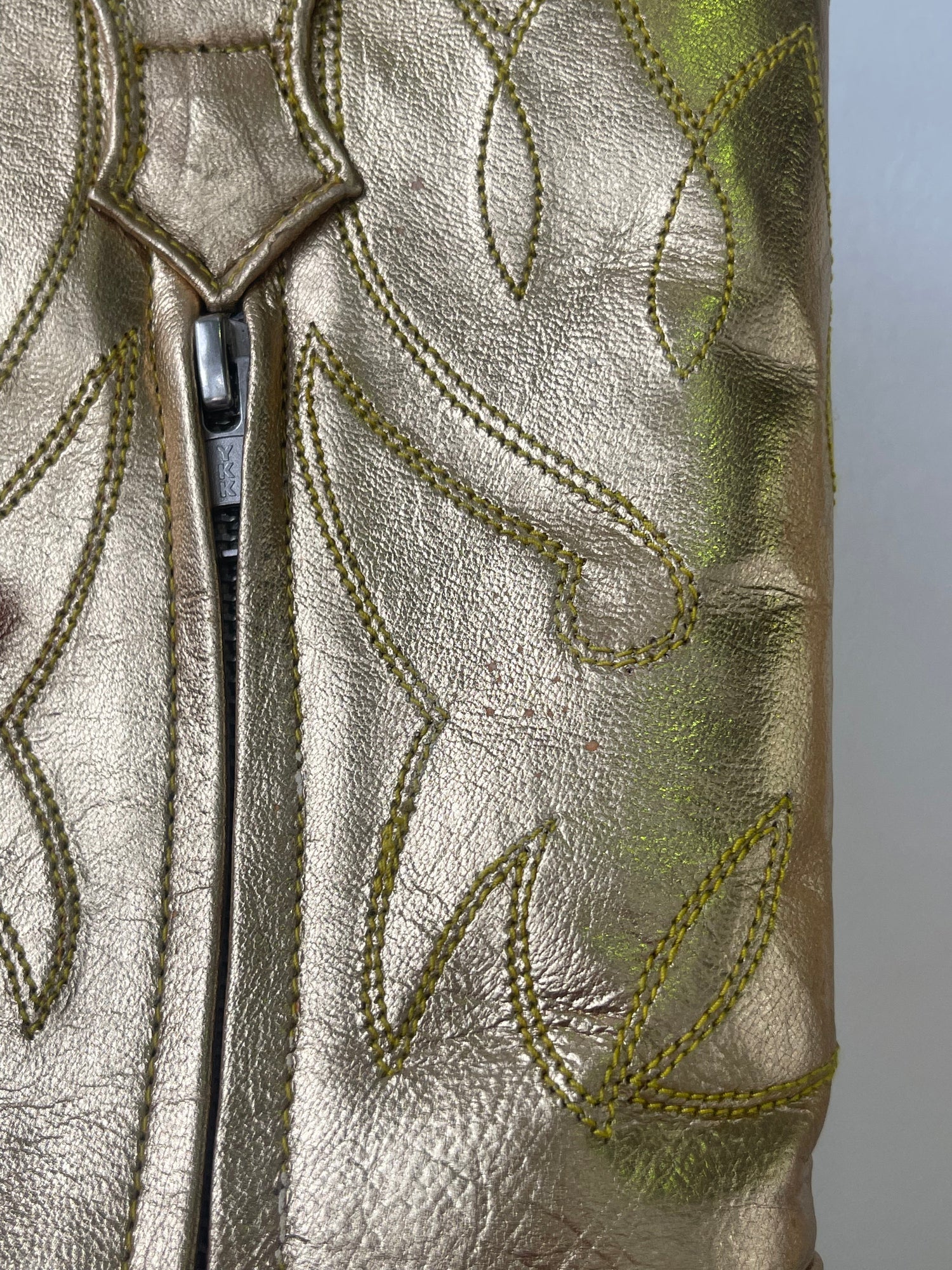 Leather Yellow Stone Boot