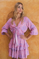 Eternal Dream Cutout Dress (violet)