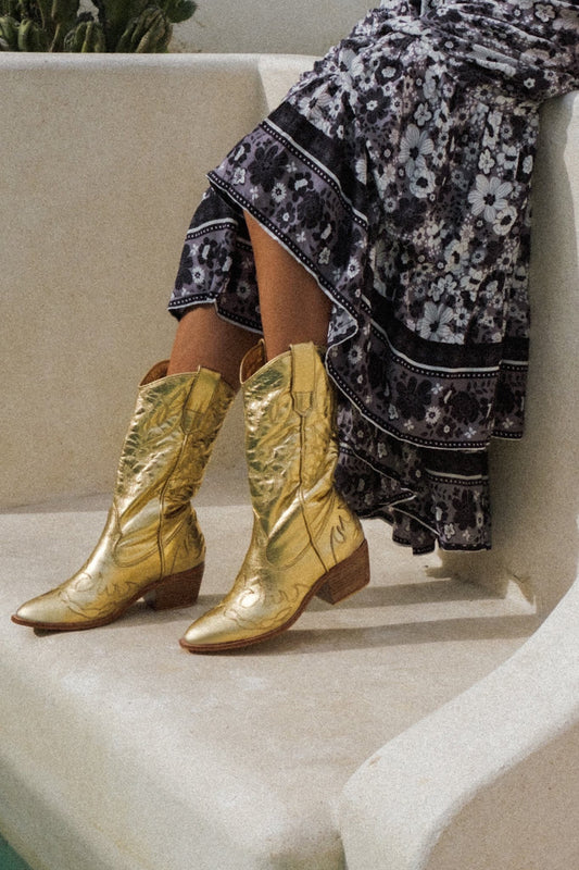 The Yellowstone Cowboy Boot Faux Leather