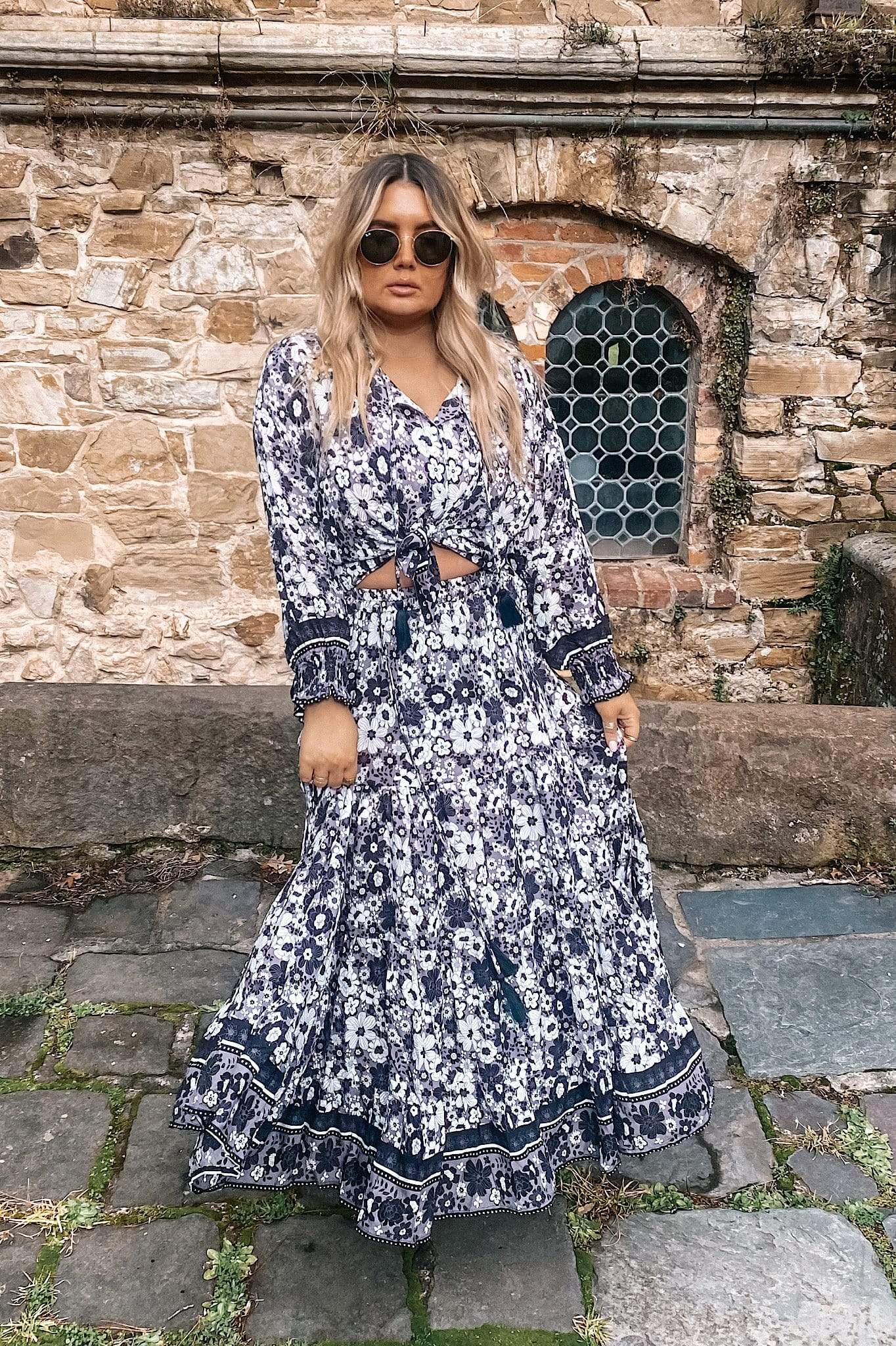 Stardust Maxi Skirt {meteorite}