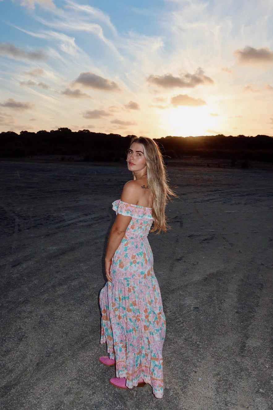 Sunset in Bloom Maxi {Blush}