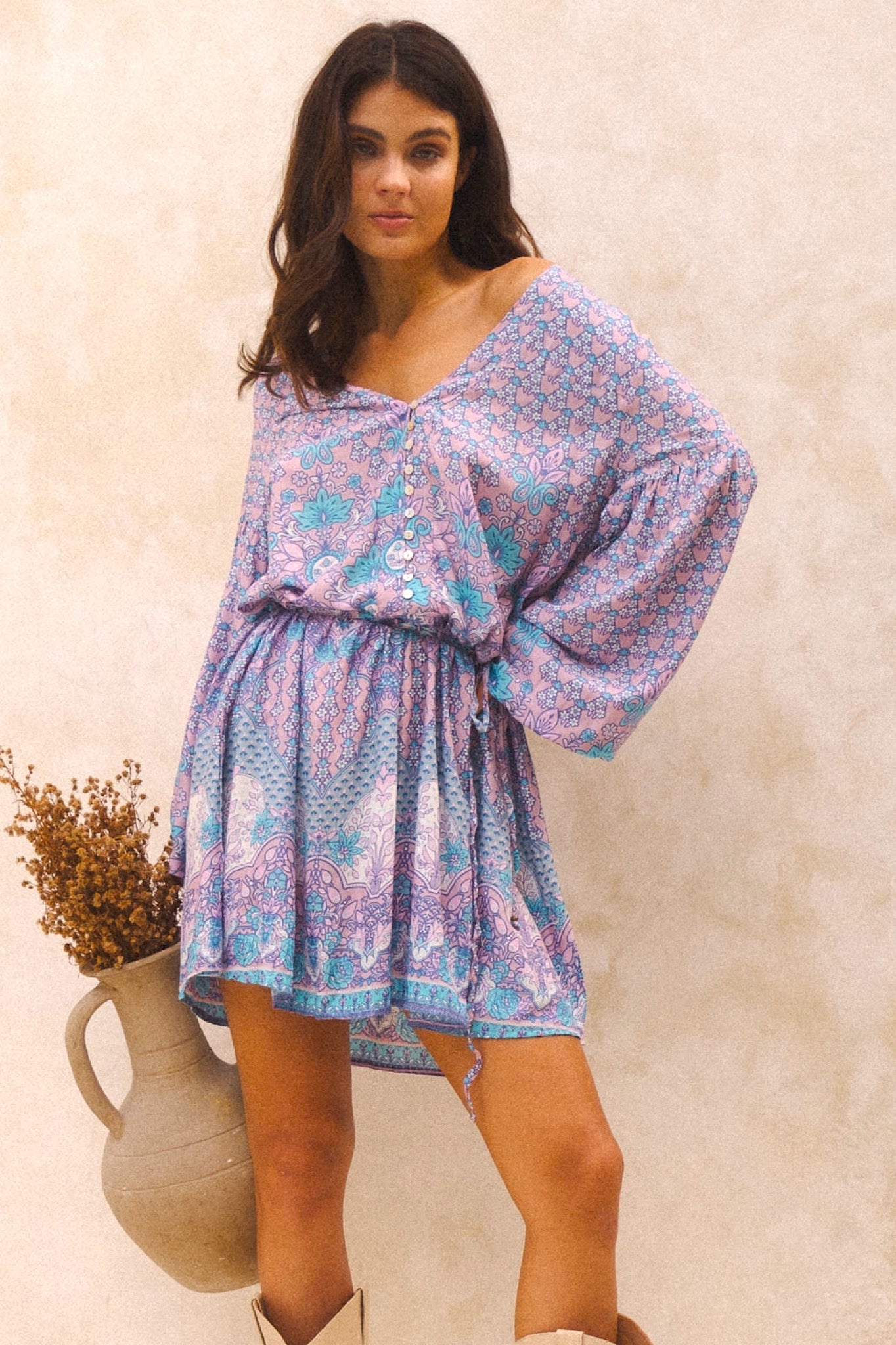 Lone Star Mini Dress {amethyst}