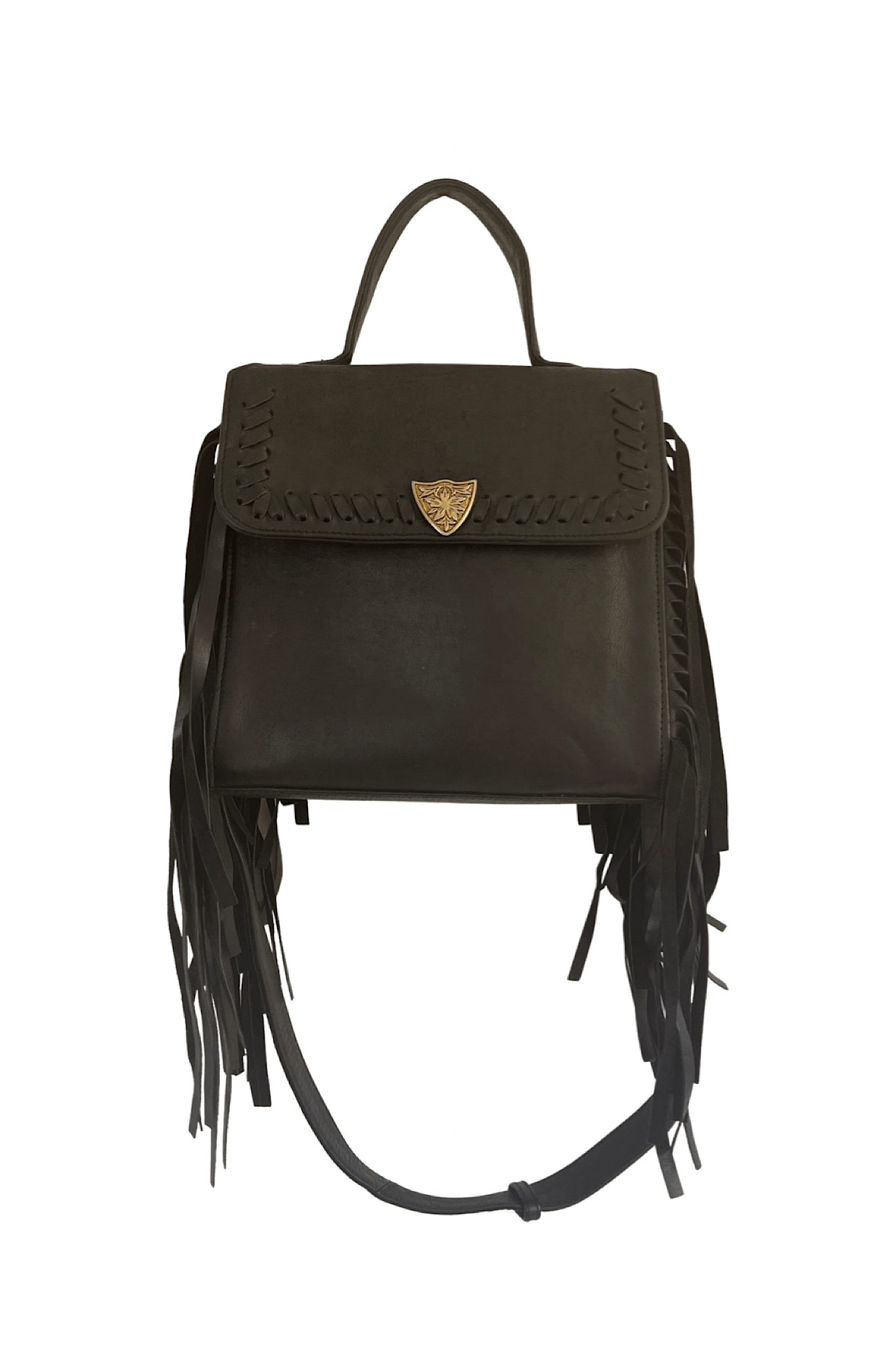 Innerbloom Fringed Bag {black}