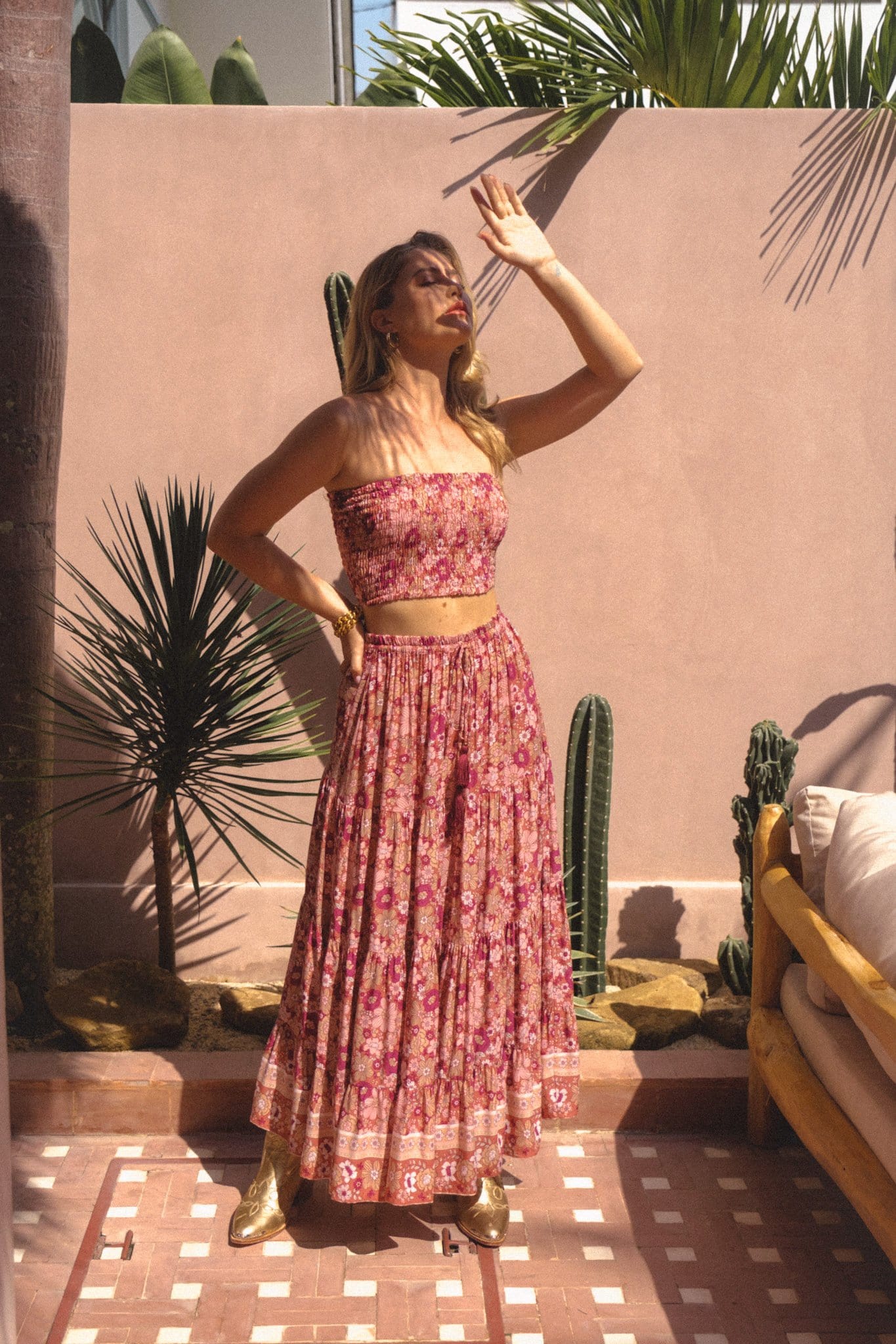 Fade Into You Maxi Skirt {mulberry}