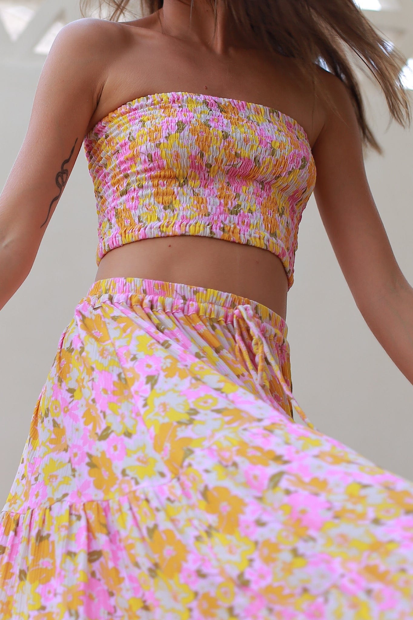 Dahlia Bandeau {cotton candy}