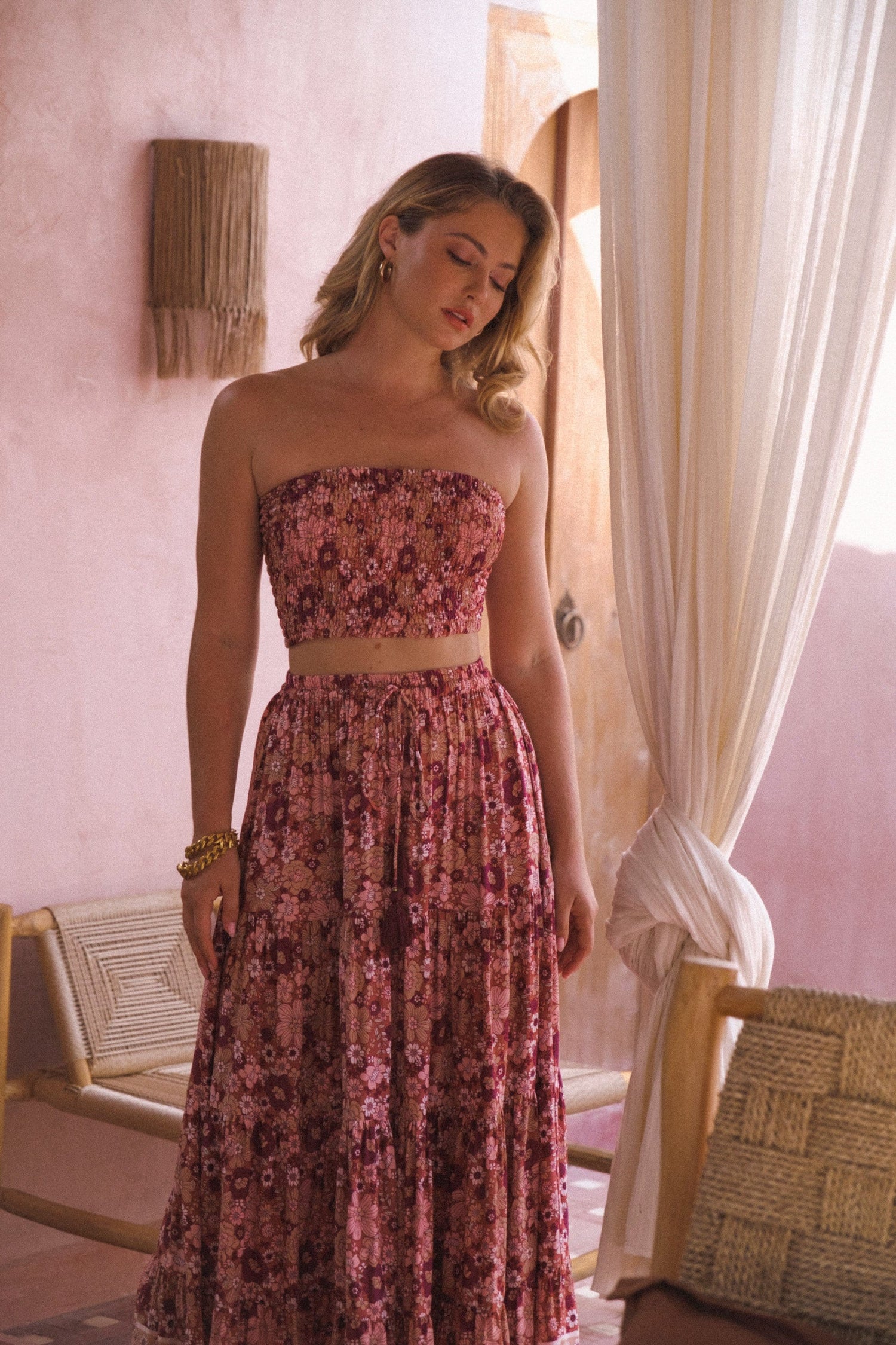Fade Into You Maxi Skirt {mulberry}