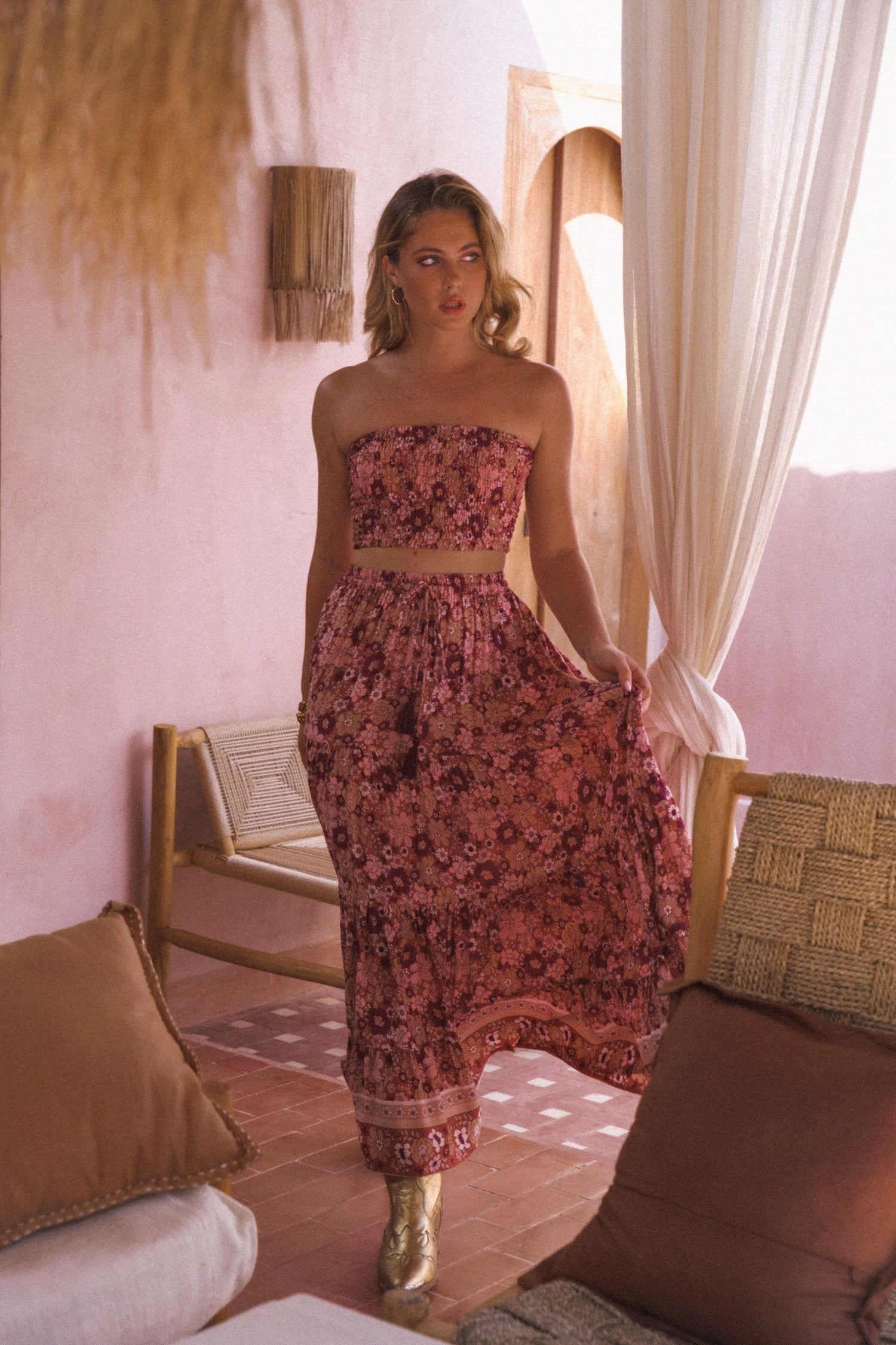 Fade Into You Maxi Skirt {mulberry}