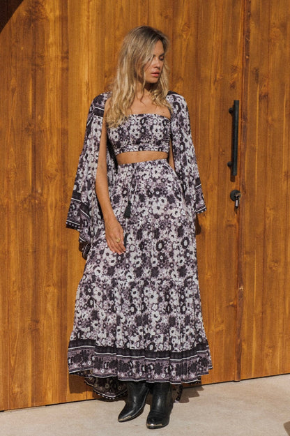 Stardust Maxi Skirt {meteorite}