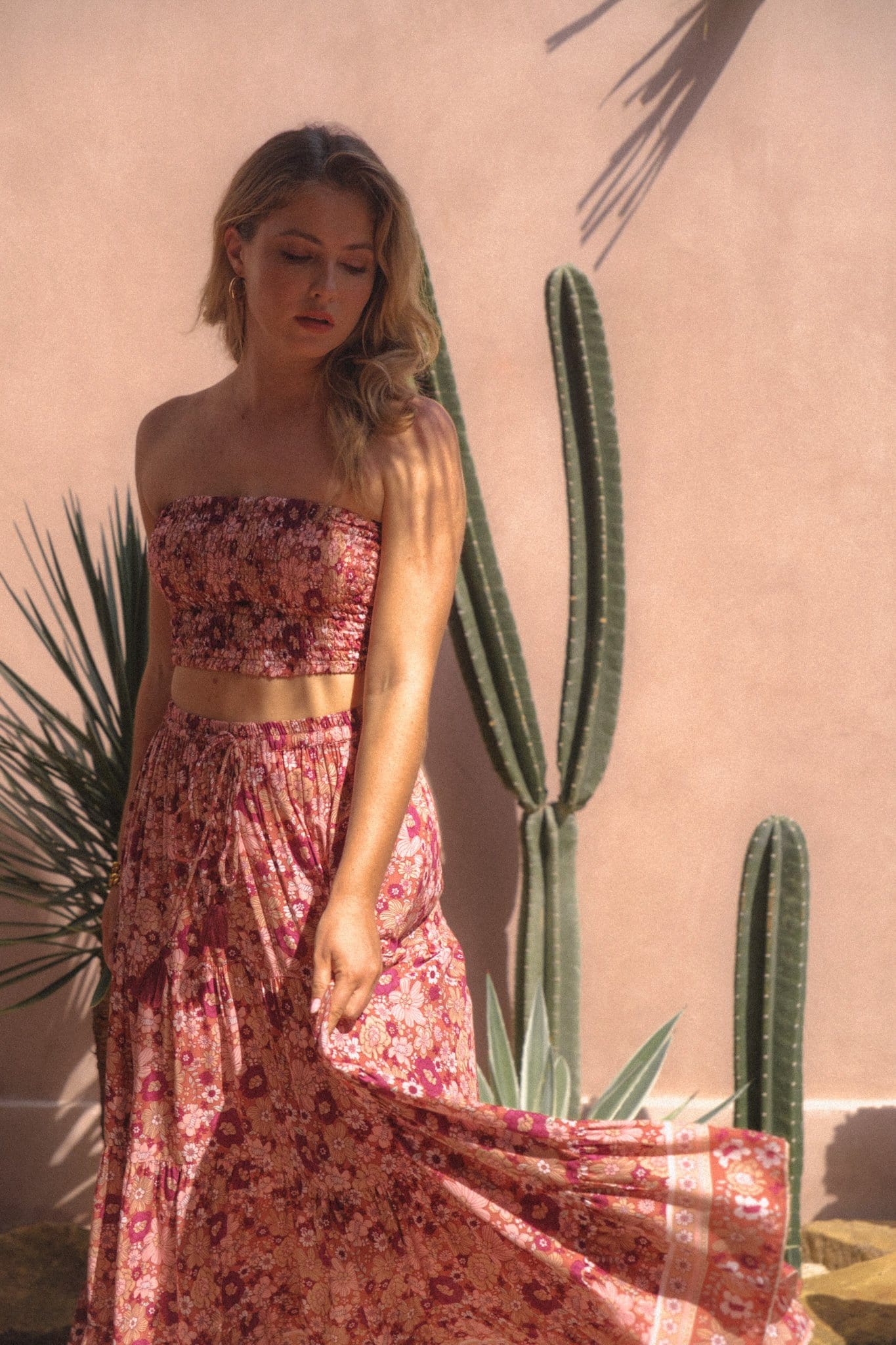 Fade Into You Maxi Skirt {mulberry}