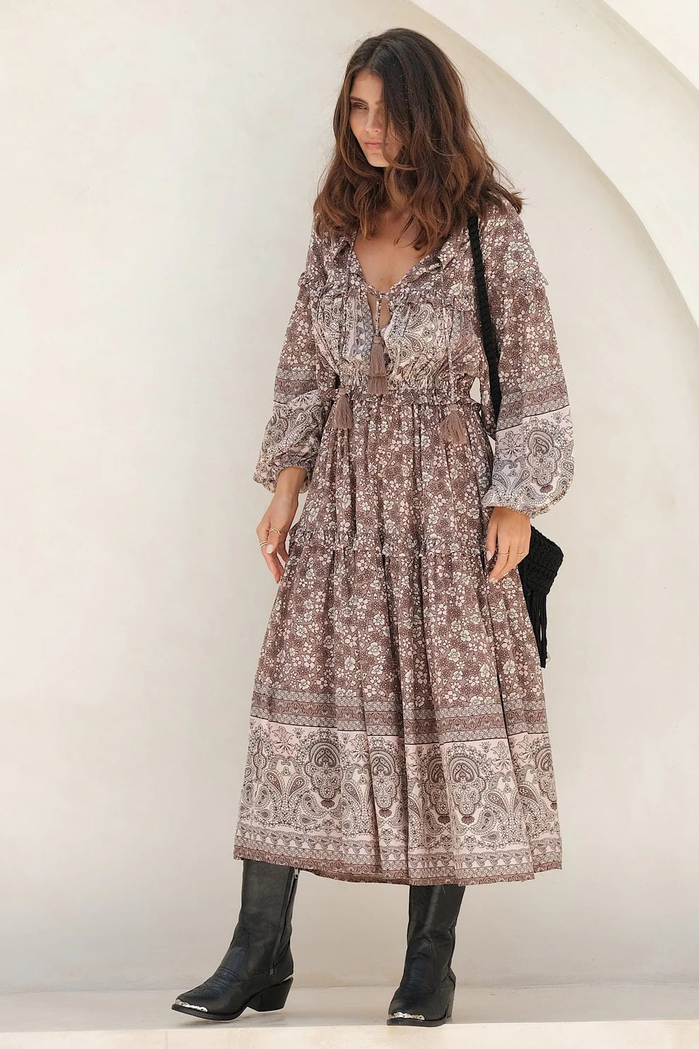 Celestial Boho Gown (Storm)
