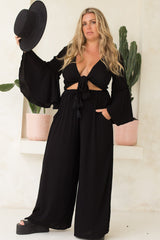 Dreams Wide Leg Pants {onyx}