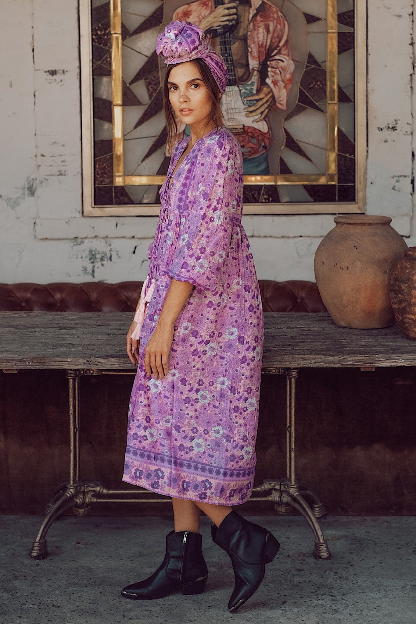 Endless Journey Boho Dress {lavender}