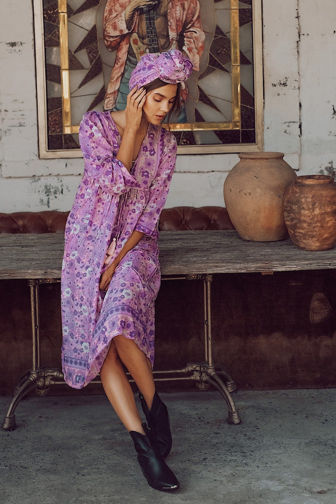 Endless Journey Boho Dress {lavender}